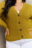 Fiona Button Down Cardigan in Chartreuse