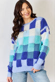 Ocean Checkered Sweater