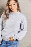 Nora Pearl Dropped Shoulder Ribbed Trim Sweater