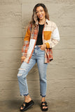 Liz Plaid Color Block Shacket