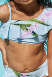 Vacay Mode Two-Piece Swim Set in Pastel Blue