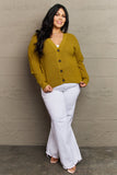 Fiona Button Down Cardigan in Chartreuse