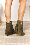 Ryan Tassel Wedge Heel Ankle Booties