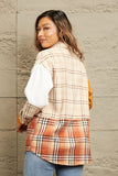 Liz Plaid Color Block Shacket