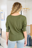 Danna Long Sleeve Top in Olive