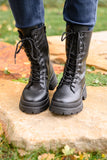 Mazzy Combat Boots In Black