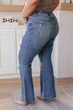 Kiana High Rise Heavy Destroy Flare Jeans