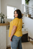 New Edition Mineral Wash Tee in Yellow