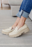 Penny Loafers in Bone