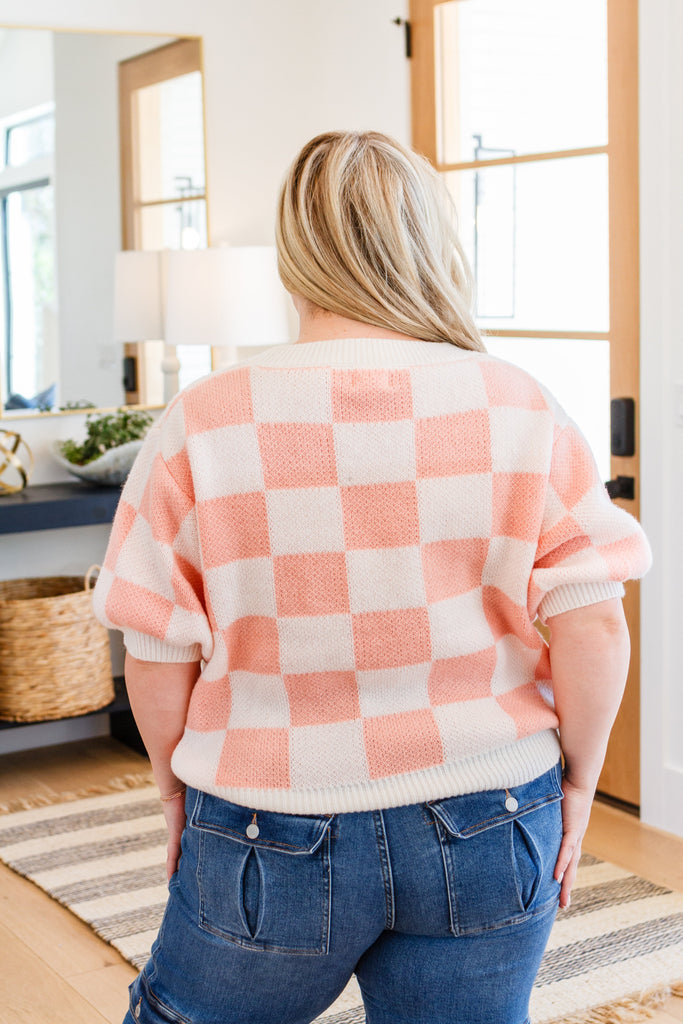 Chrissy Checkered Sweater