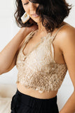 Lace Bralette in Taupe