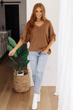 Wonder V-Neck Short Sleeve Sweater