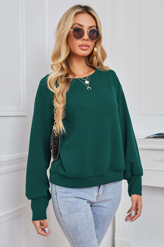 Shelly Dropped Shoulder Pullover Sweater