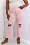 Miley Distressed Ankle Flare Jeans