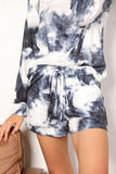 Tie-Dye Top and Shorts Lounge Set