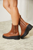 Linny Side Zip Platform Boots