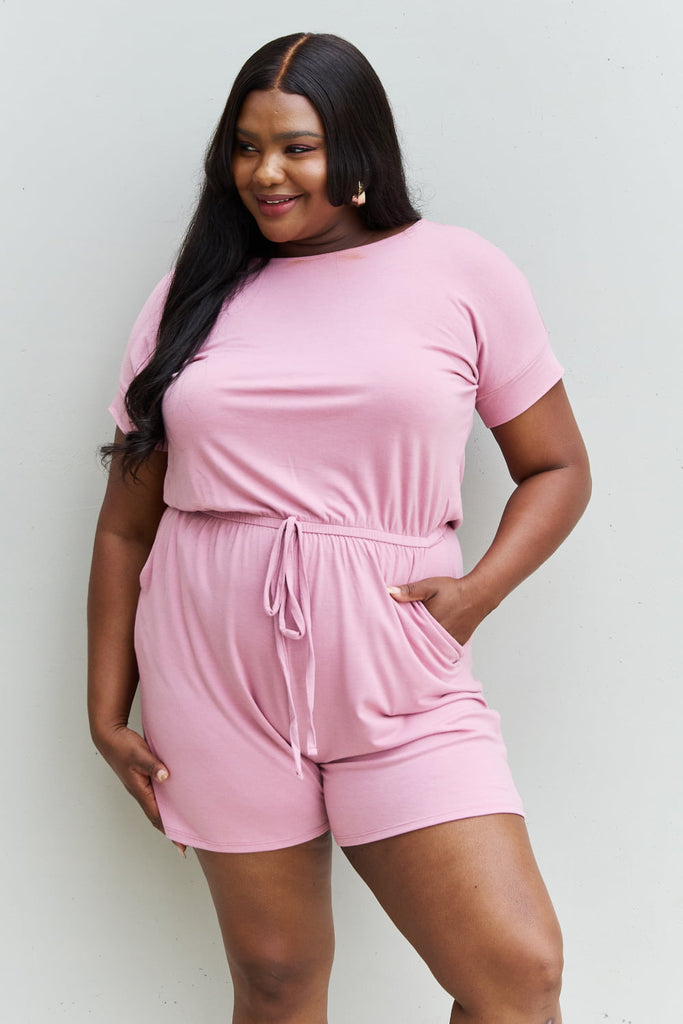 Chilled Out Romper in Light Carnation Pink