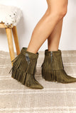 Ryan Tassel Wedge Heel Ankle Booties