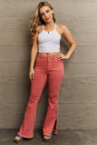 Bailey High Waist Side Slit Flare Jeans