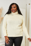 Jackie Turtleneck Sweater with Side Slit