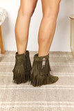 Ryan Tassel Wedge Heel Ankle Booties