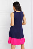 Two-Tone Dress with Pockets