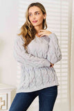 Blake Cable-Knit Hooded Sweater