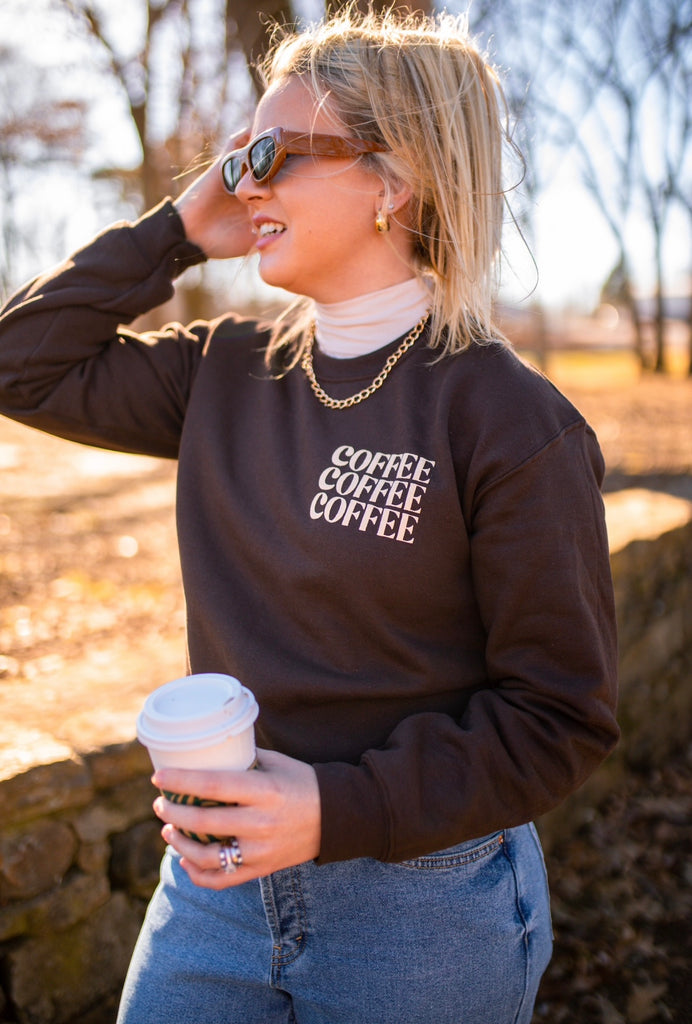 Coffee Puff Ink Sweatshirt