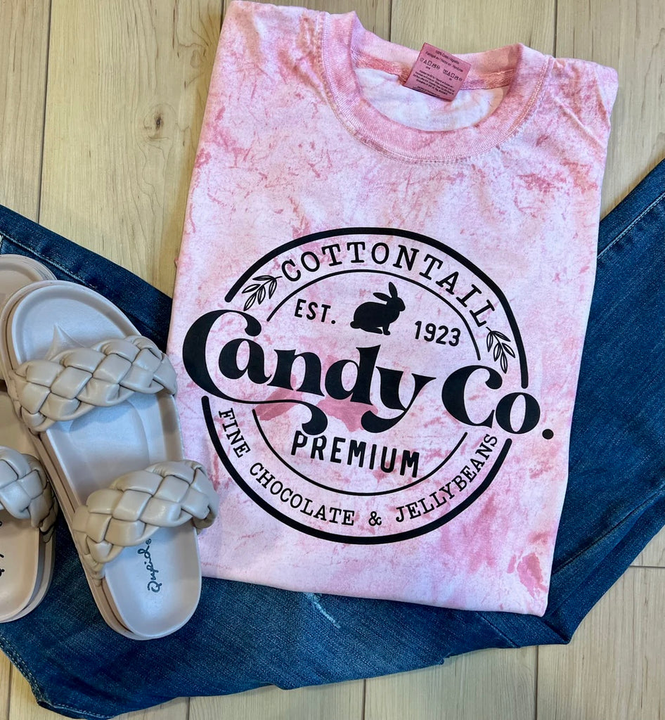 Candy Co Tee solid & Tie dye